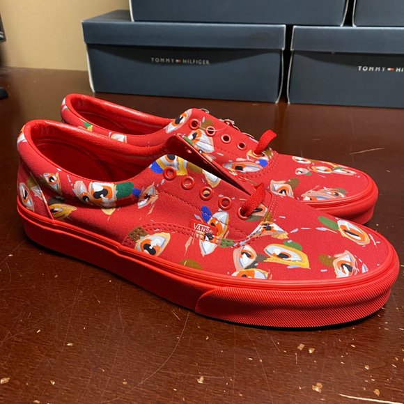 Vans Other - Vans Off The Wall Mens Red Era J Loyo Low Top Athletic Sneaker Shoes Size US 12